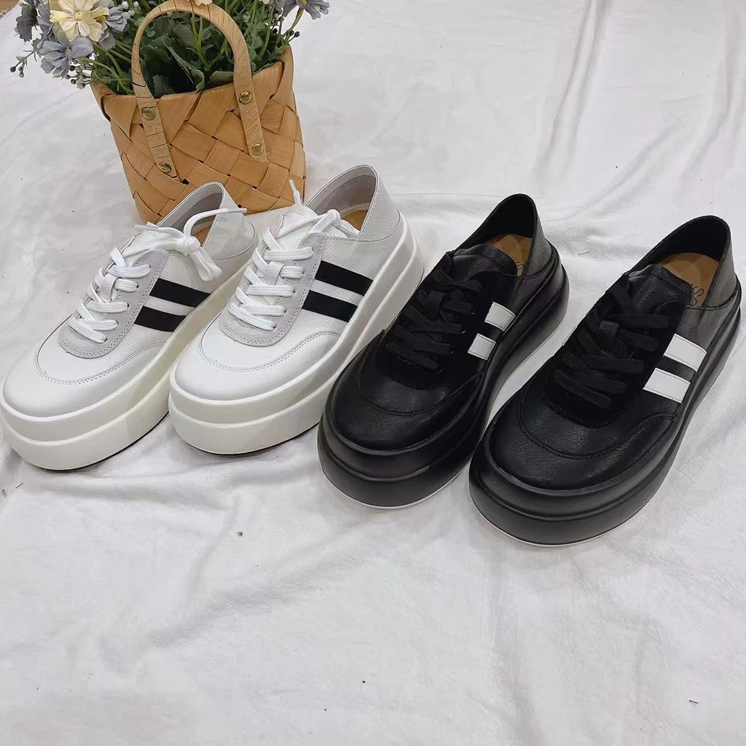 【时尚达人】时尚百搭舒适厚底休闲鞋手工制作介意瑕疵慎拍