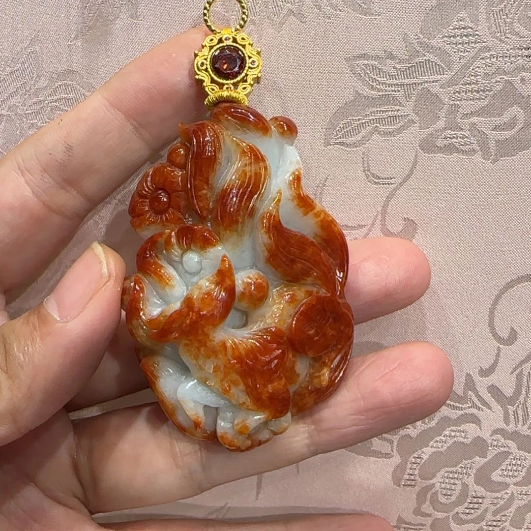 翡翠合金吊坠(赠链)大漏 仅此一件