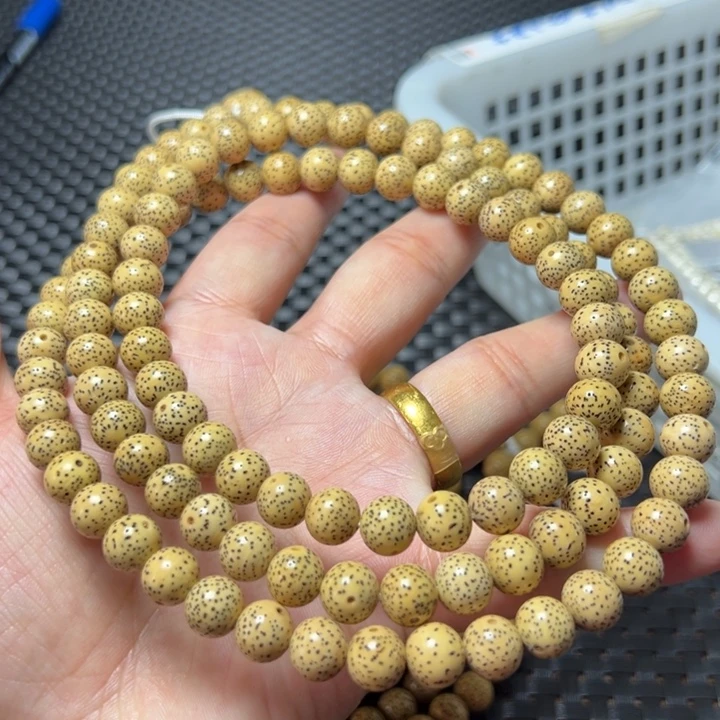 星月菩提手串圆10高抛黄
