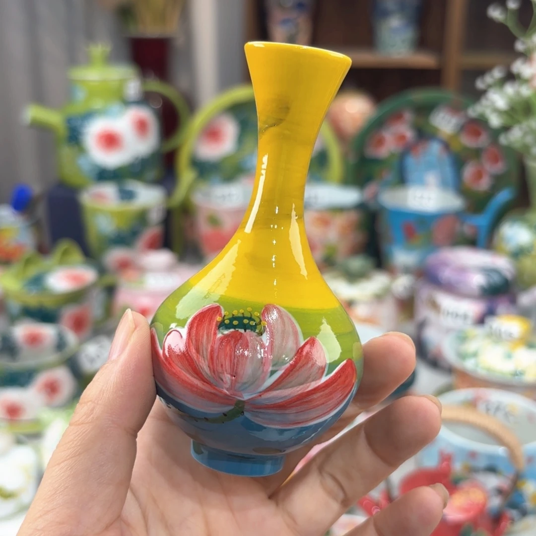 景德镇手绘高温釉下彩陶瓷茶具