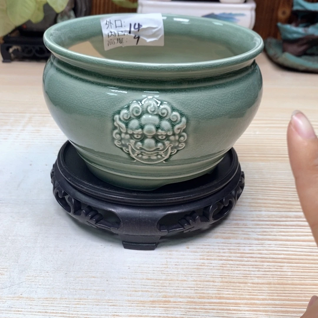 紫砂花盆陶瓷艺术花盆陶瓷