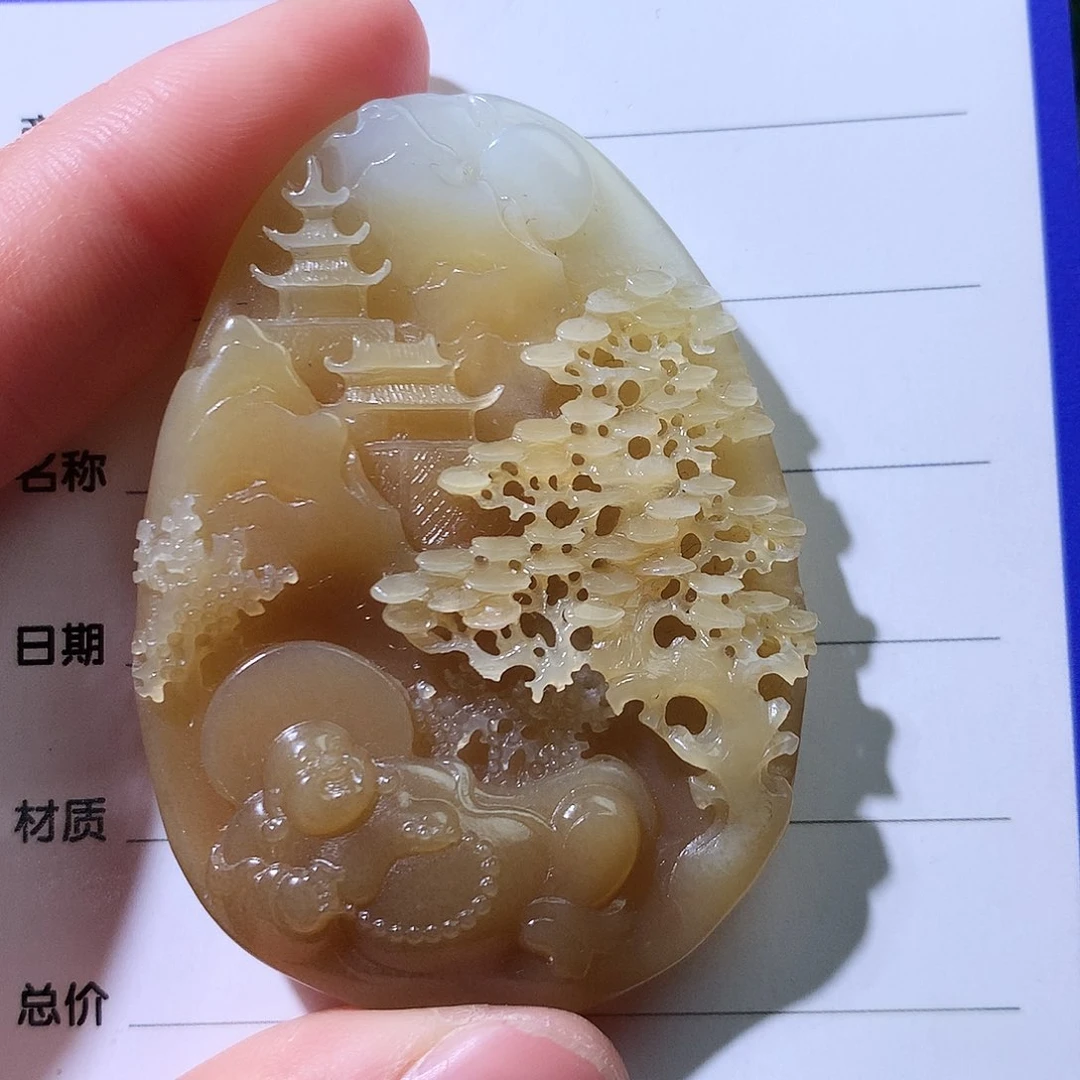 和田玉颈饰未镶嵌