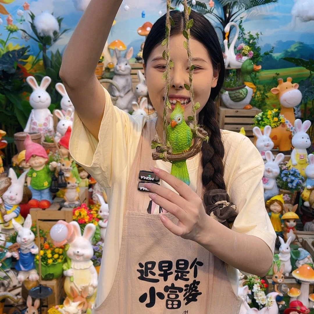 无花朵花园摆件装饰花盆
