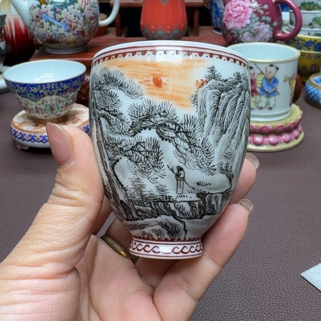 瓷片景德镇仿古手工制作精品展示