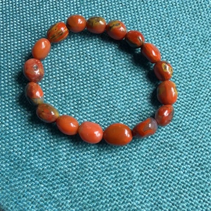 南红玛瑙合金手链