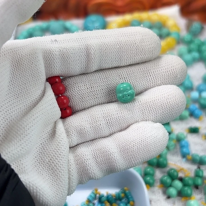 南红玛瑙未镶嵌手链绿松石