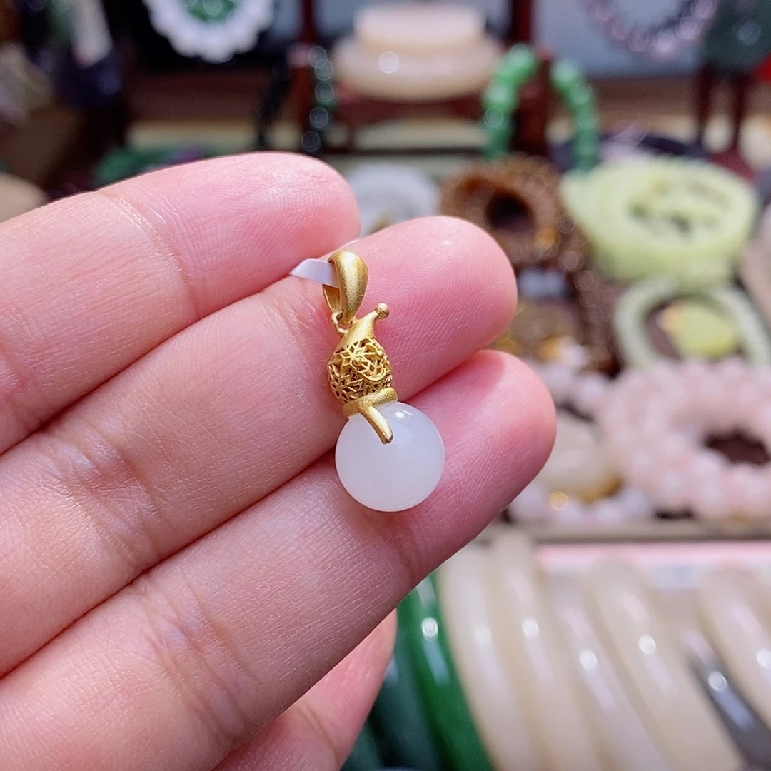 和田玉未镶嵌颈饰新疆羊脂级白玉老矿料圆珠锁骨链10m