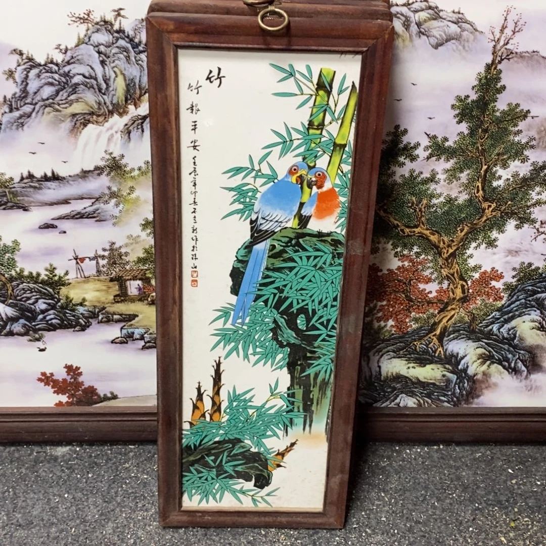 瓷片景德镇瓷板画柴窑烧制