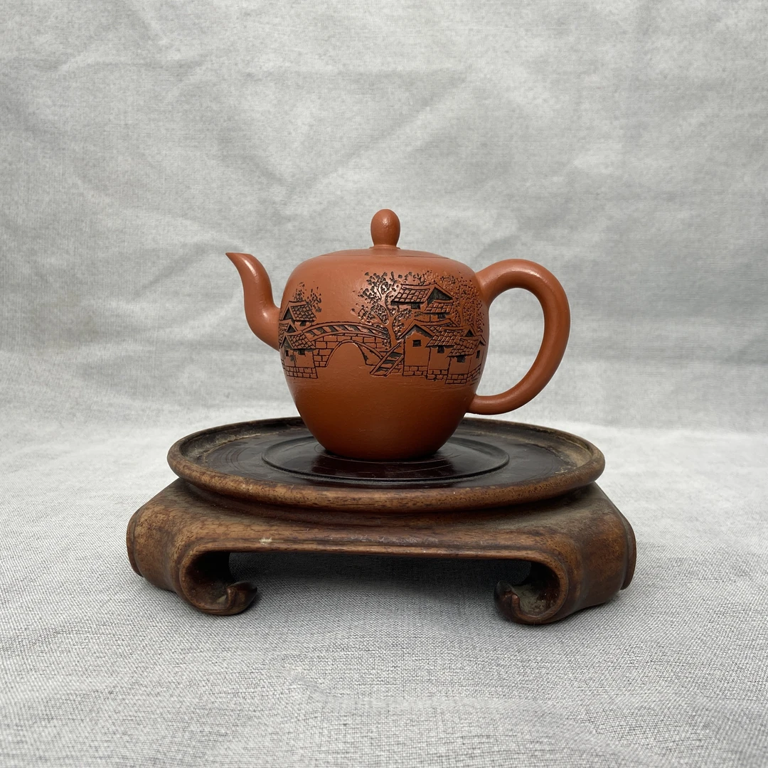 宜兴手工紫砂陶 茶壶GS3479-18