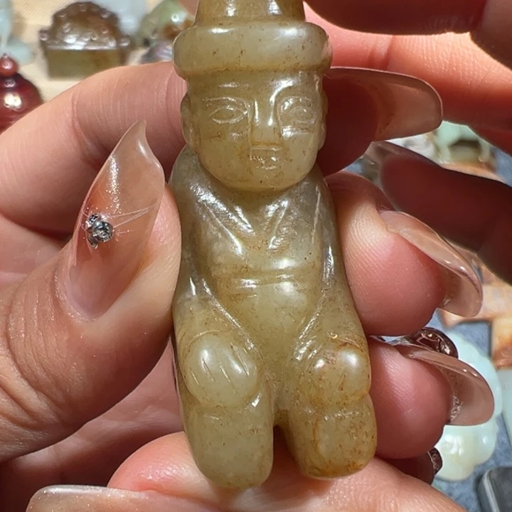 和田玉未镶嵌挂件