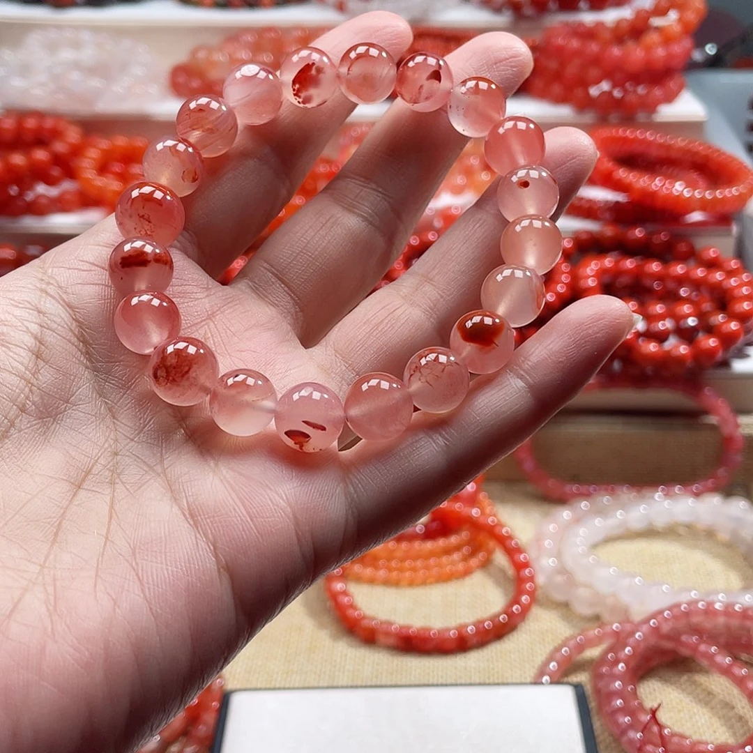 南红玛瑙未镶嵌手链