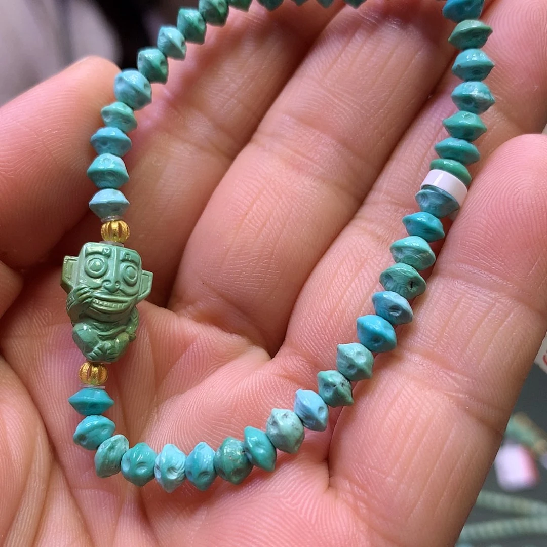 绿松石18K金镶嵌单圈