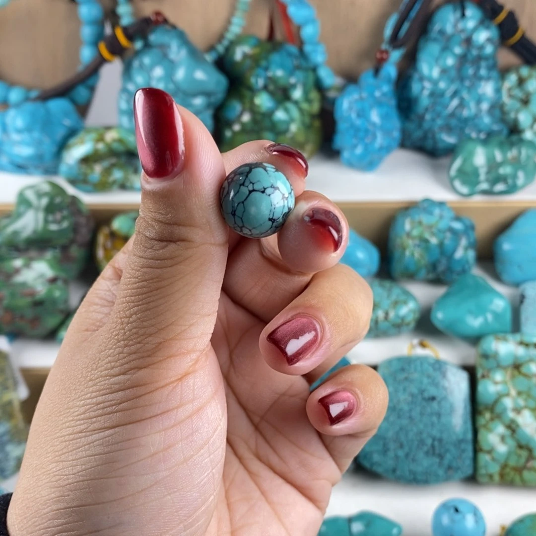 高瓷精品细网花圆珠c