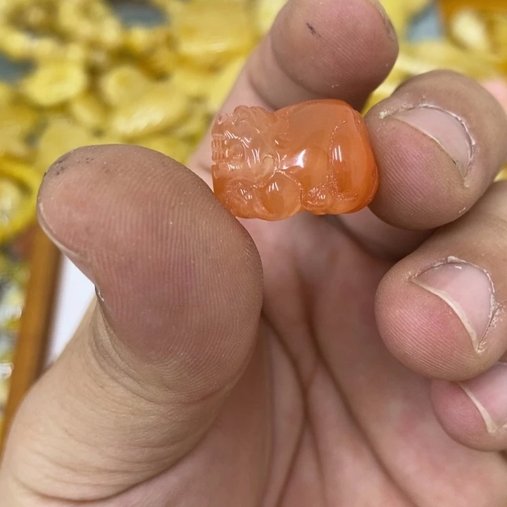 南红玛瑙银S925镶嵌串吊坠