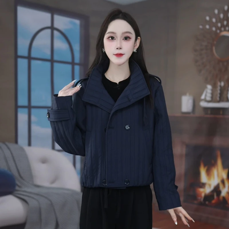妍2025年秋季新款气质优雅时尚百搭洋气短款休闲女士外套91682