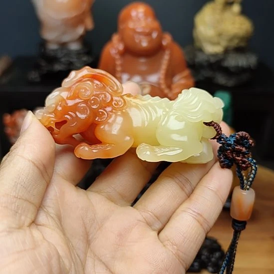 吕***志印石寿山石手把件手把件