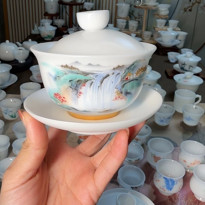 孤品专场冰种瀑布三才