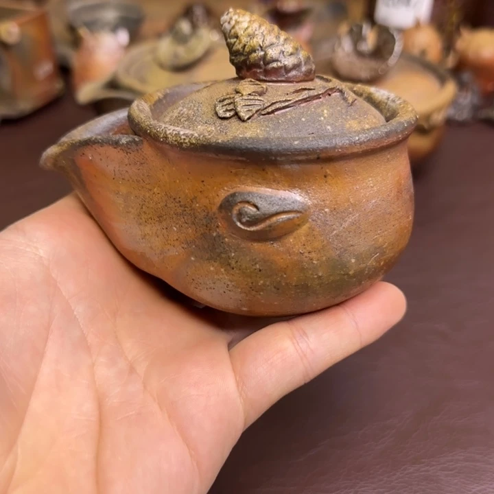 中居靖备前烧宝瓶