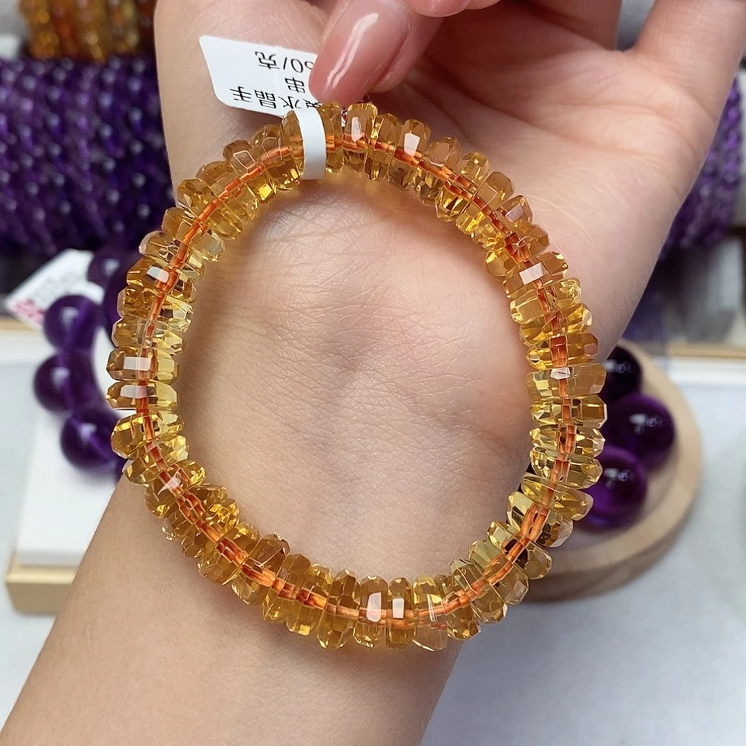 未镶嵌珠宝半成品黄晶9m