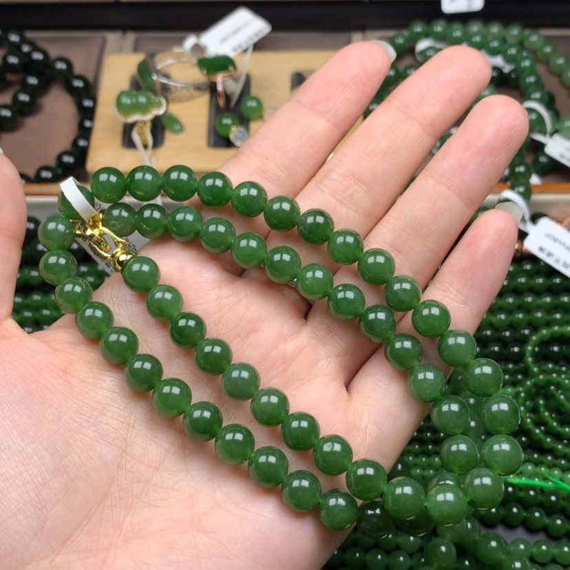 【闪购商品】颈饰未镶嵌和田玉（碧玉）丫*