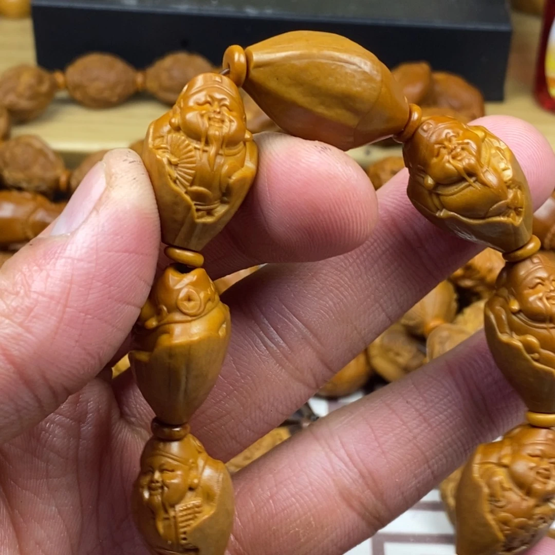橄榄核手串/手链橄榄核雕刻工艺手串7