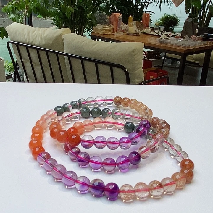 水晶手链未镶嵌6➕多宝