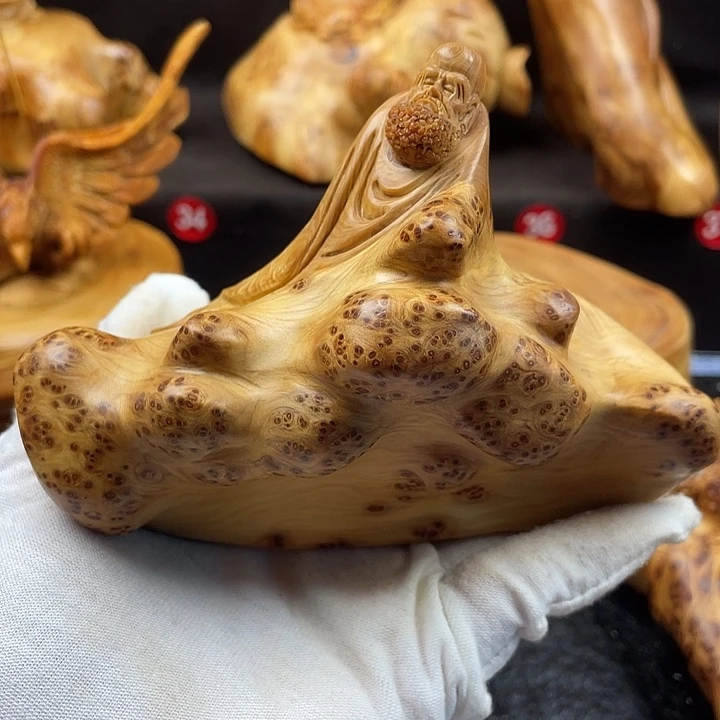 柏木（崖柏）达摩手把件