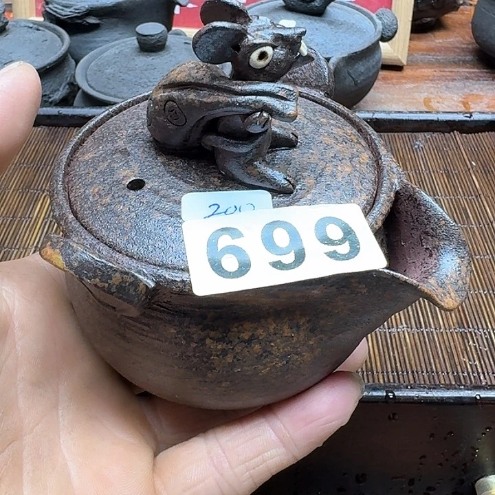 纯手工制作粗陶茶具