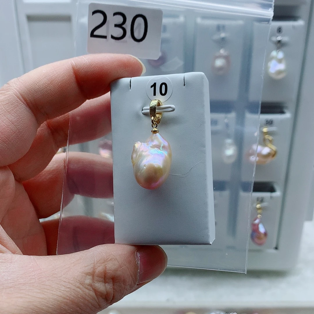 淡水珍珠合金吊坠(不含链)