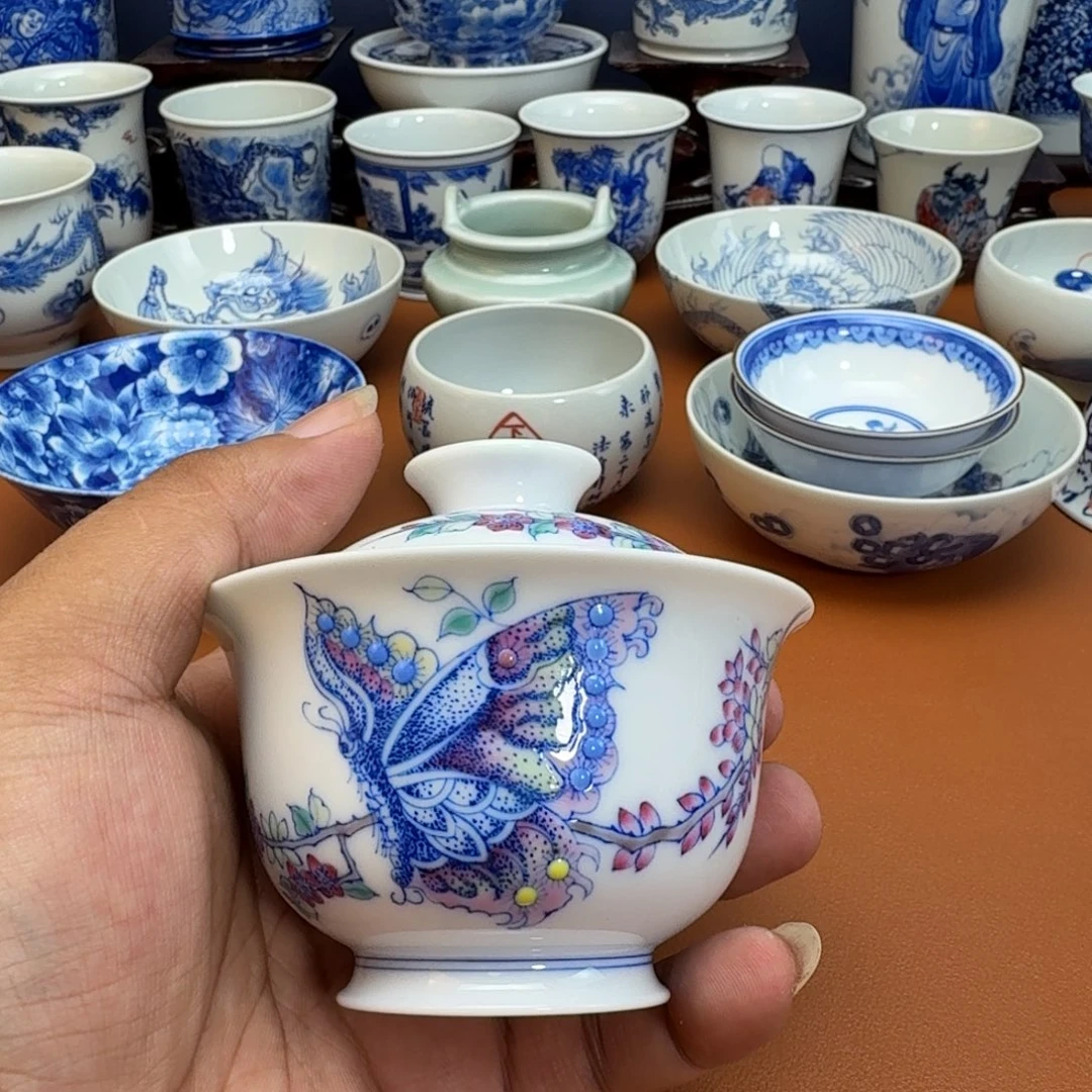 摆件一****海景德镇全手工手绘陶瓷