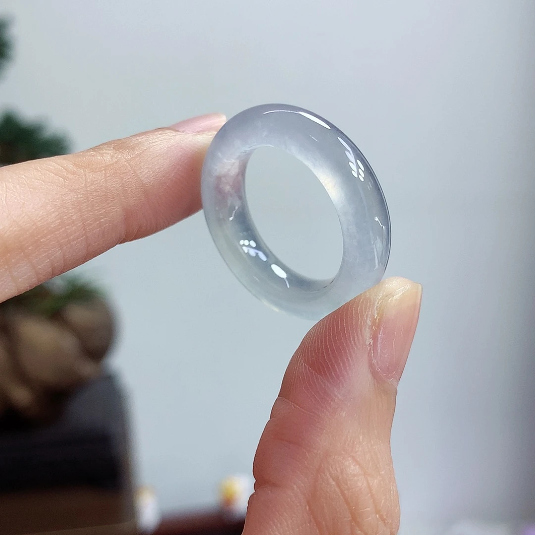 未镶嵌戒指翡翠17-18号