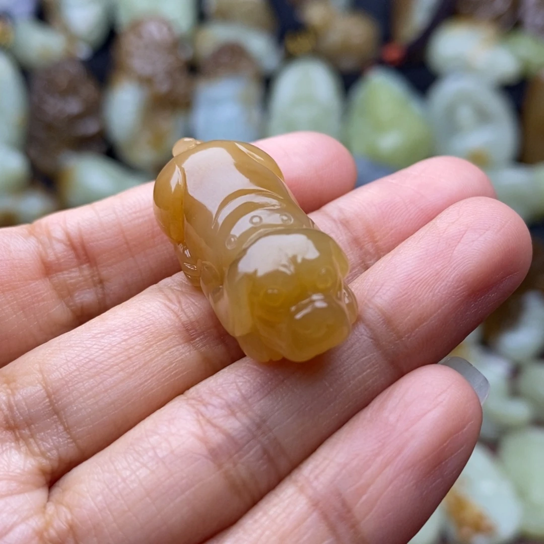 项链未镶嵌和田玉（糖玉）
