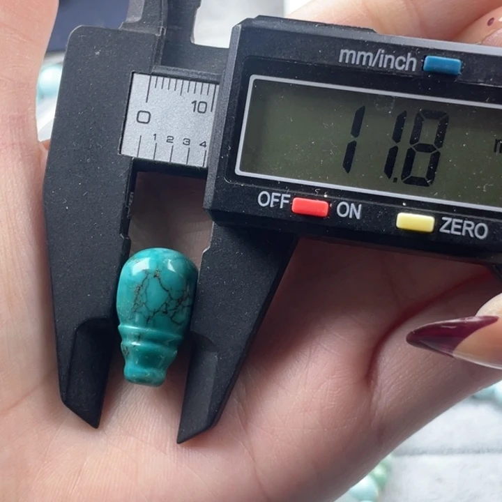 水晶珠宝半成品未镶嵌绿松三通11mm