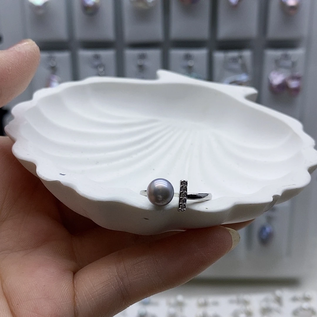 合金耳饰淡水珍珠