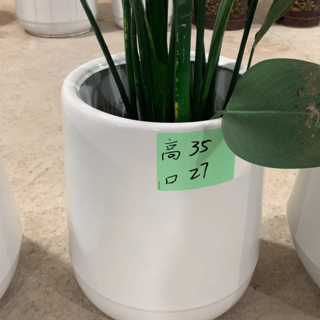 微瑕高温陶瓷花盆