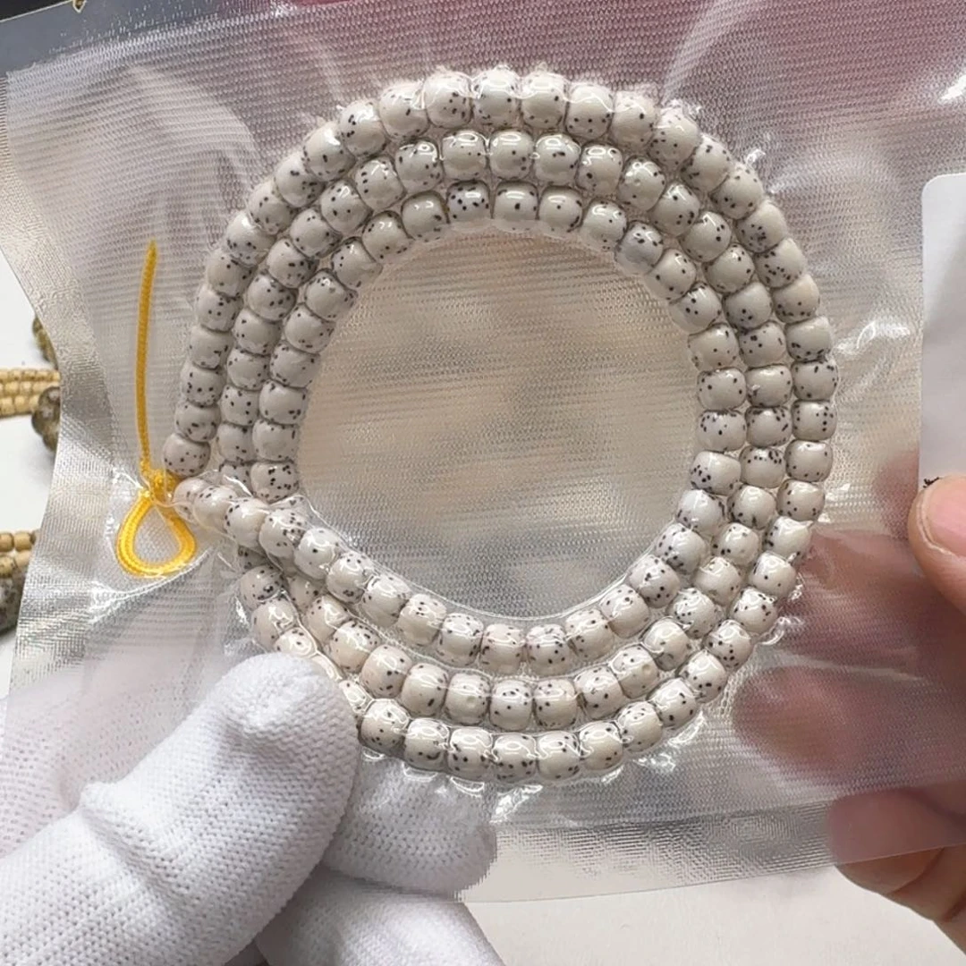 星月菩提手串3尊宠白星月半壁6左右108