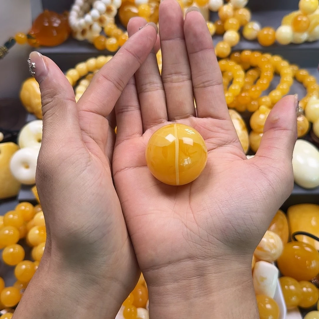 蜜蜡珠宝奇石未镶嵌37mm