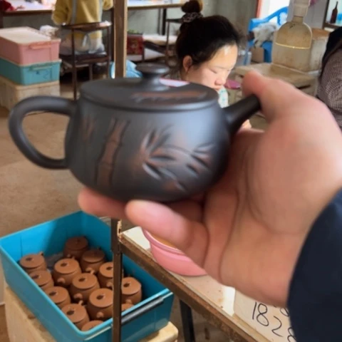 E*c建水紫陶竹子微瑕特价