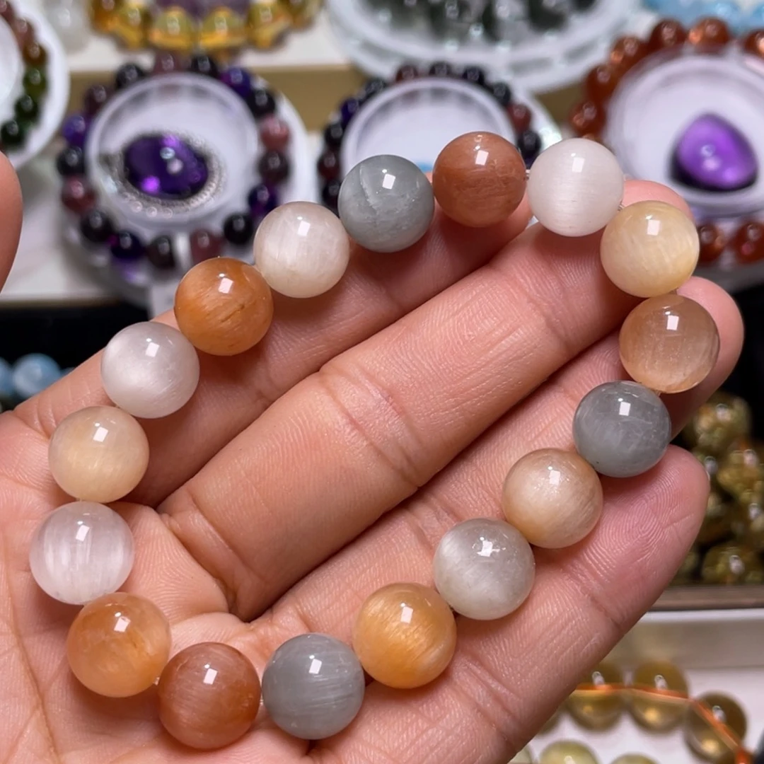 水晶手链未镶嵌彩兔毛