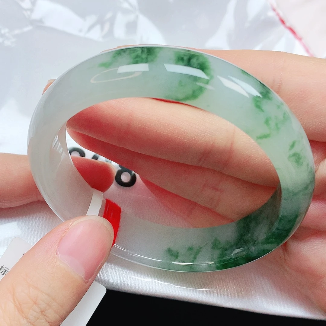 翡翠未镶嵌手镯抖音808