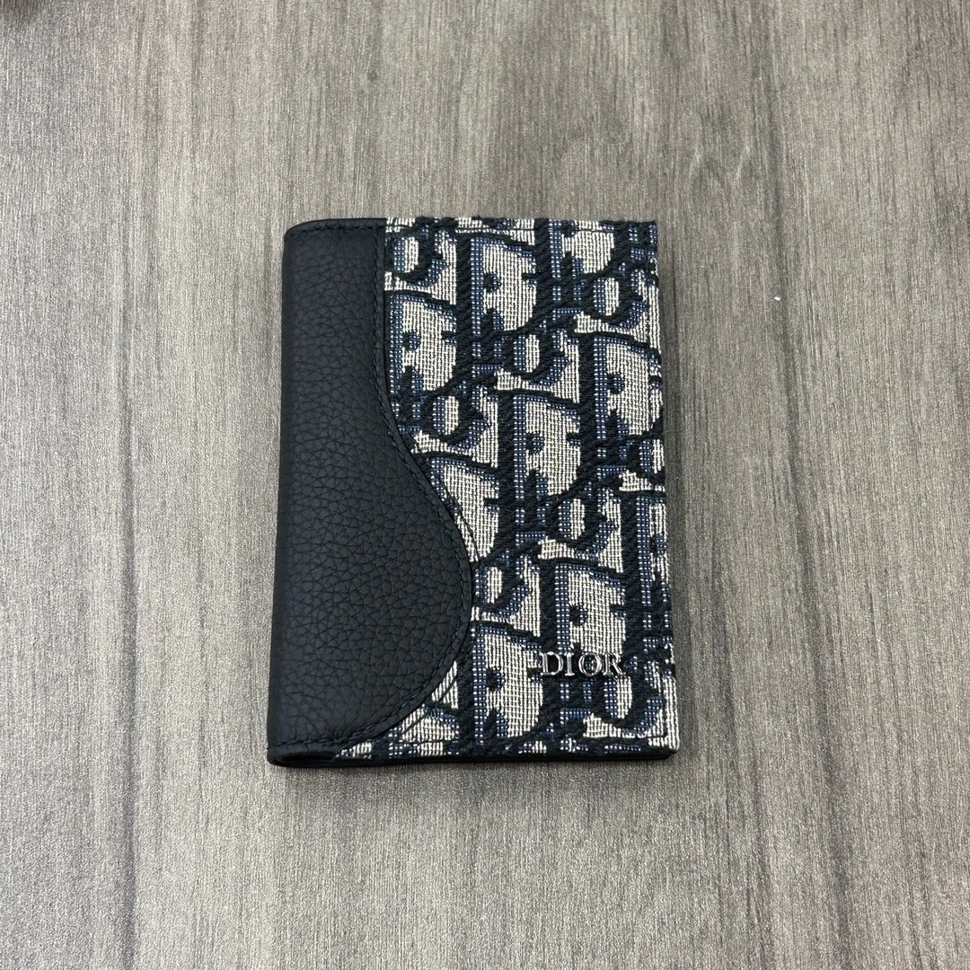 99新 DIOR/迪奥 Dior马鞍系列男士钱夹双折卡夹98新/公价5000