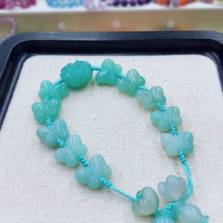 翡翠未镶嵌手饰手串012