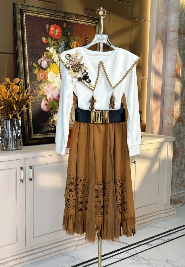 芙娜妮新款休闲洋气衣服女一整套穿搭气质显瘦女装套装F2511723