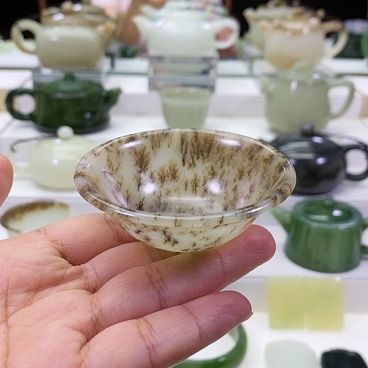 和田玉未镶嵌挂件杯子（微瑕）