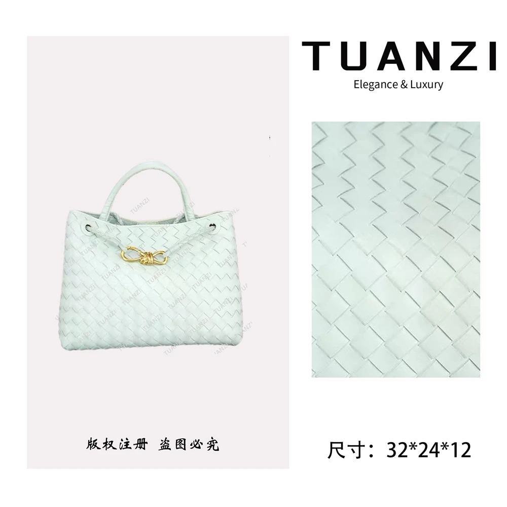 【32cm】手提斜挎腋下TUAN′ZI定制真皮女包 XKY-6816-冰川蓝