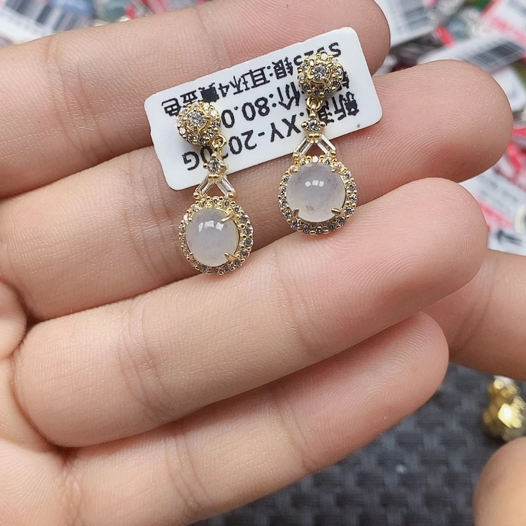 翡翠银S925镶嵌戒指