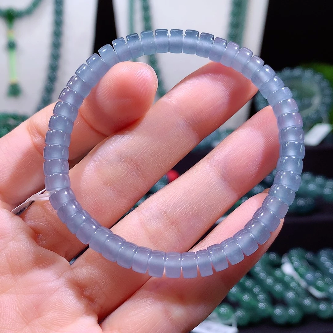 翡翠未镶嵌手链天然a货翡翠手串6mm