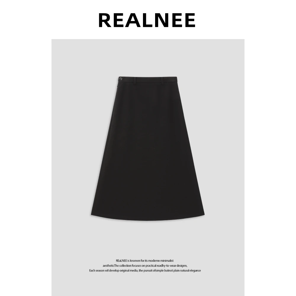 【REALNEE】极简休闲半身裙RLMMP4BQ09225