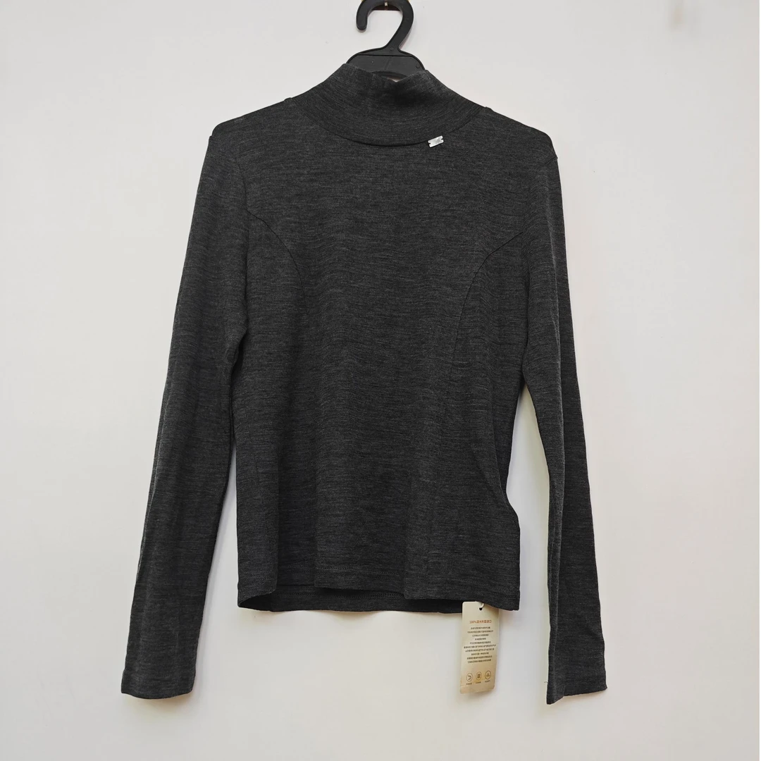 《小暖心选》薄款羊毛毛针织衫半高领百搭针织上衣打底衫50014