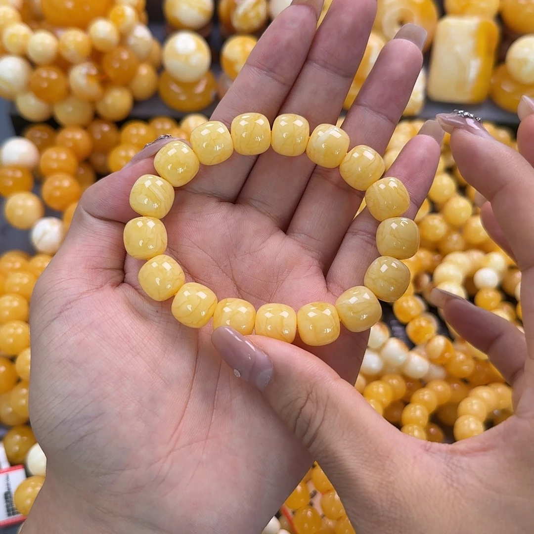 蜜蜡未镶嵌珠宝奇石同料13mm